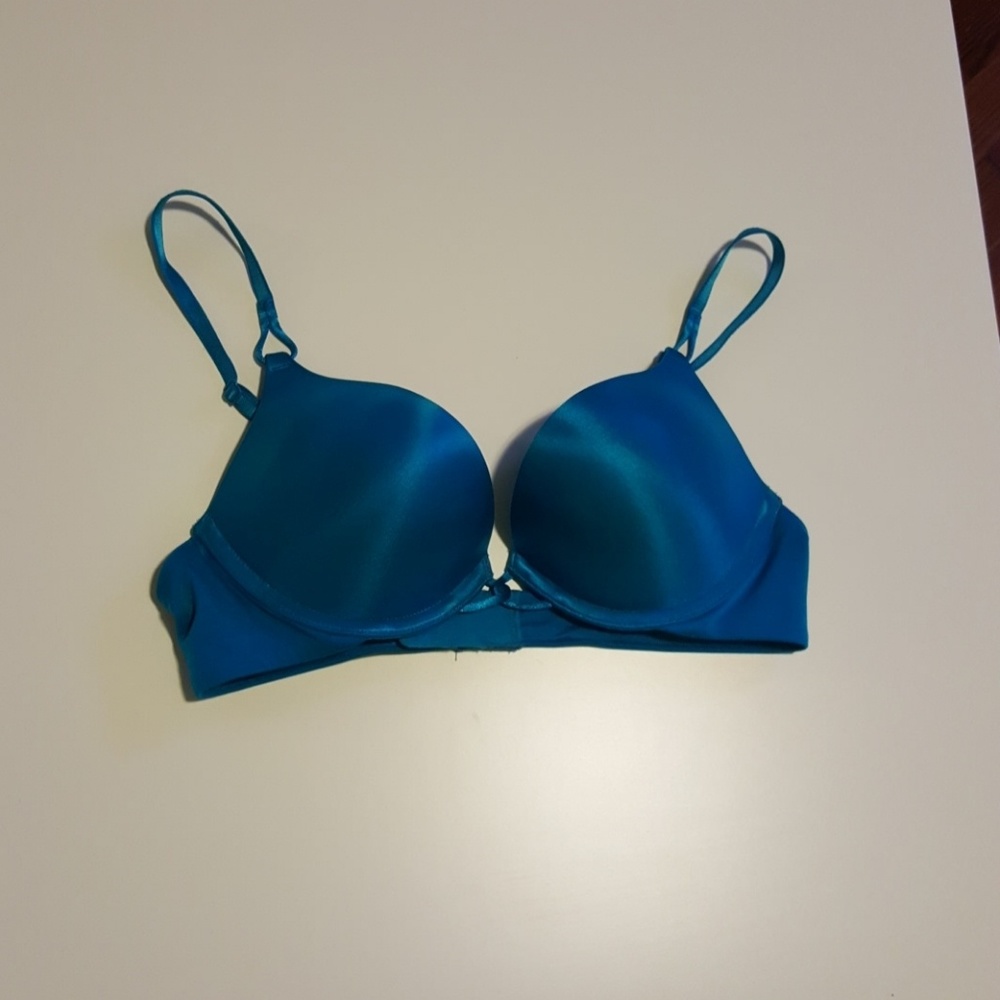 Turquoise extreme push up bra